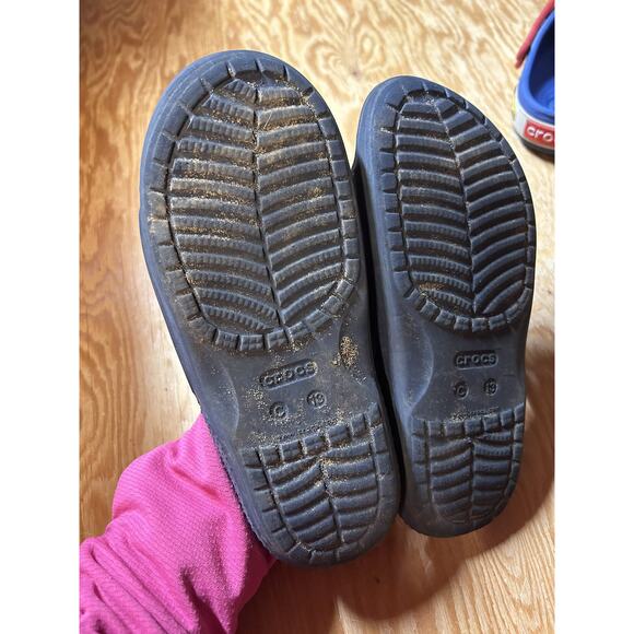 Crocs Navy Blue Slides size 13 - Picture 3 of 4